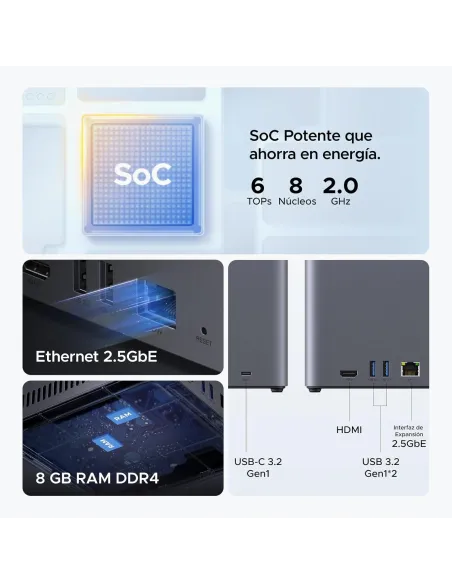 NAS UGREEN NASync DH4300 Plus para 4 bahías