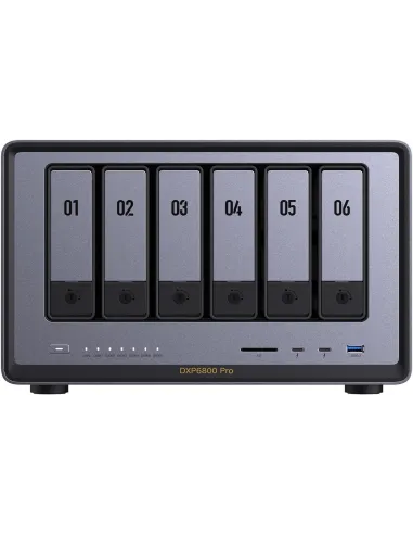 Ugreen NASync DXP6800 Pro Intel Core i5-1235U/8GB DDR5/128GB SSD 6 Bahías y 2 Ranuras 10 GbE