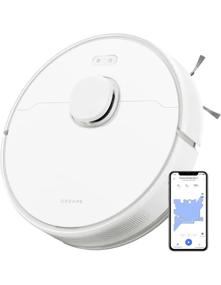 Dreame D9 Max Gen 2 Robot Aspirador y Fregasuelos , Adecuado para Pisos, Alfombras y Pelo de Mascotas