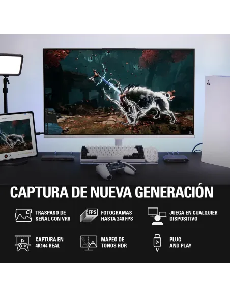 Capturadora en 4K 144Hz Elgato 4K X