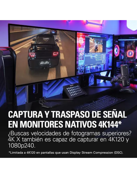 Capturadora en 4K 144Hz Elgato 4K X