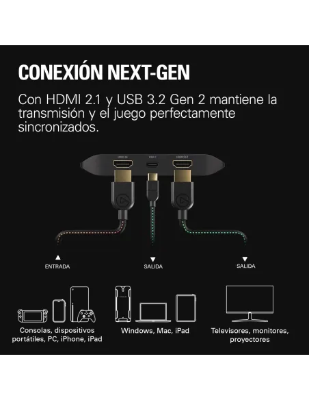 Capturadora en 4K 144Hz Elgato 4K X