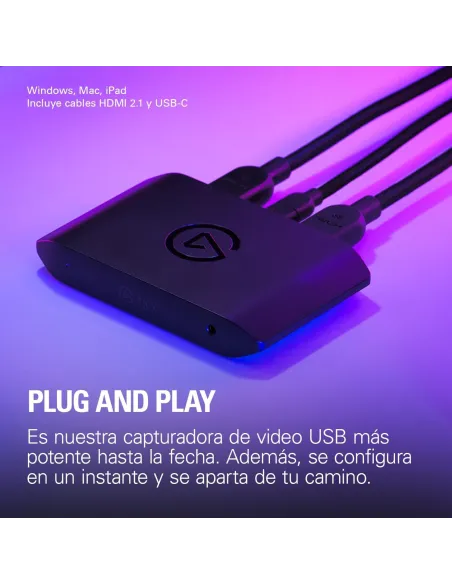 Capturadora en 4K 144Hz Elgato 4K X