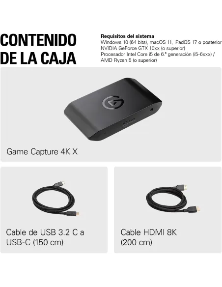 Capturadora en 4K 144Hz Elgato 4K X