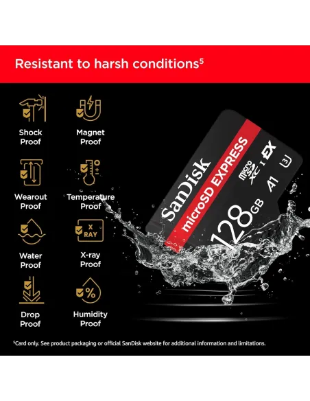 Memorias flash: SanDisk microSD Express 128 GB