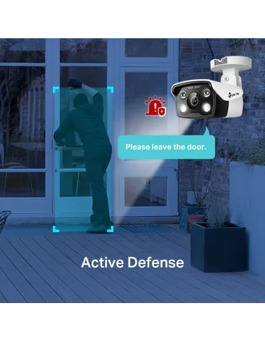 TP-Link VIGI C340 Full-Color Cámara de Videovigilancia de Exterior Tipo Bullet IP66 6mm 4MP Blanca