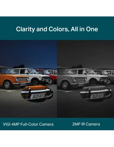 TP-Link VIGI C340 Full-Color Cámara de Videovigilancia de Exterior Tipo Bullet IP66 6mm 4MP Blanca