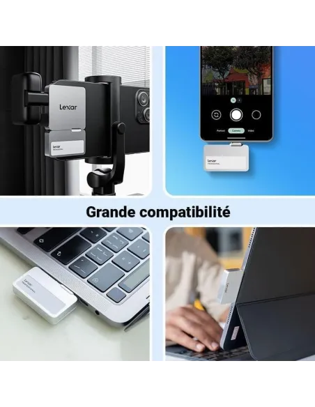 Disco Duro SSD Externo Lexar Professional Go SL400 2TB