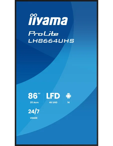 Pantalla de Gran Formato: iiyama LH8664UHS-B3AG