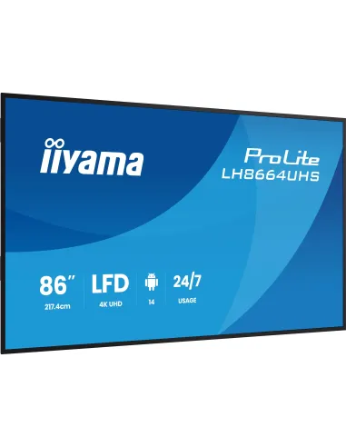 Pantalla de Gran Formato: iiyama LH8664UHS-B3AG