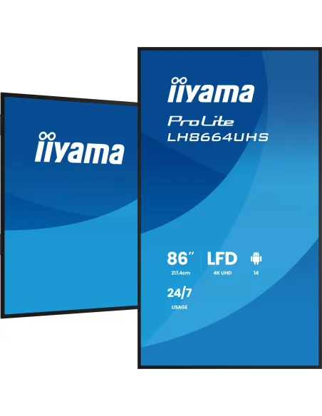 Pantalla de Gran Formato: iiyama LH8664UHS-B3AG