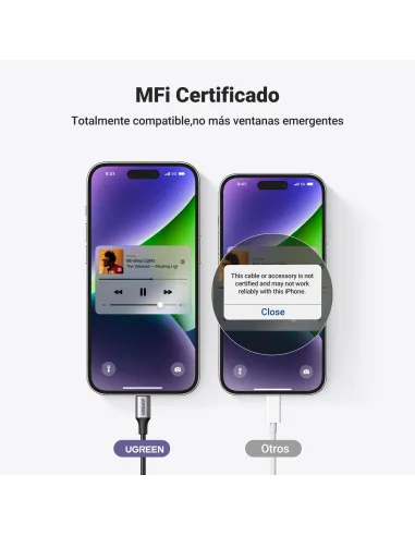 Cable Lightning para iPhone Ugreen 70509