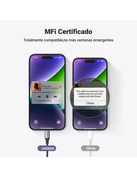 Cable Lightning para iPhone Ugreen 70509