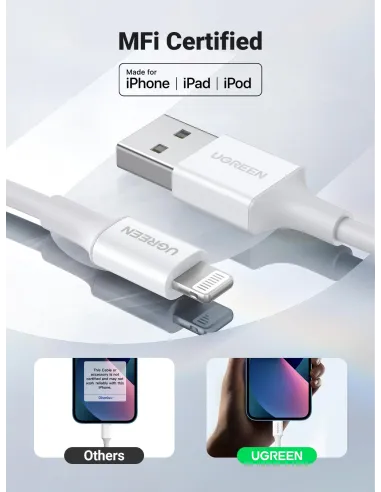 Cable USB 2.0 a Lightning Ugreen 20728
