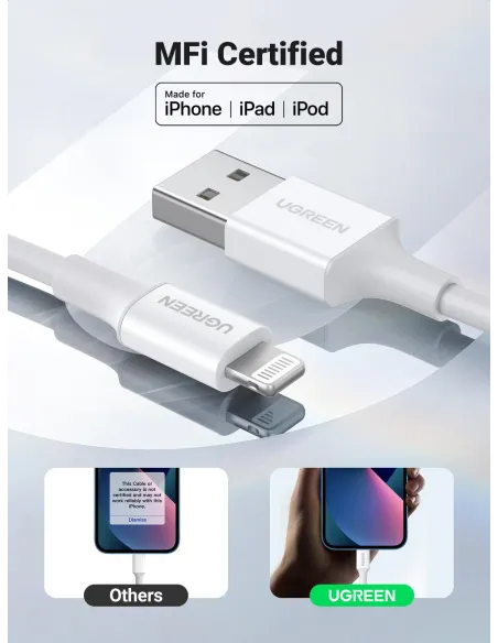 Cable USB 2.0 a Lightning Ugreen 20728
