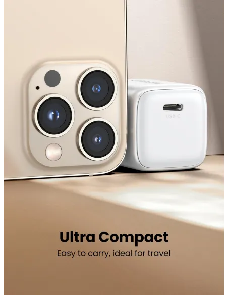 Cargador Mini Gan 30W Ugreen Nexode Blanco