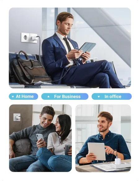 Cargador Mini Gan 30W Ugreen Nexode Blanco