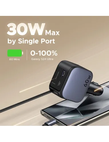 Cargador de Coche UGREEN EC602 de 60W