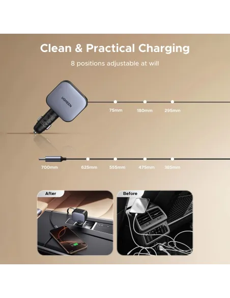 Cargador de Coche UGREEN EC602 de 60W