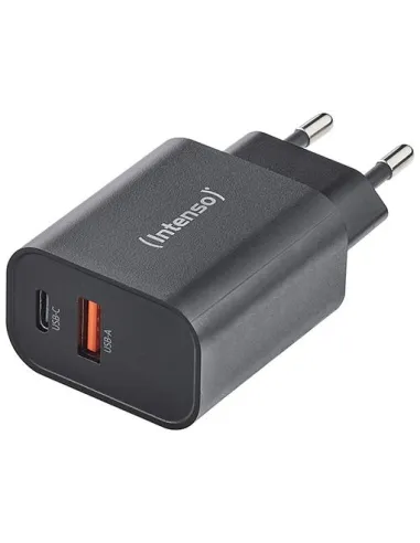Intenso 7803010 Cargador de Pared W30AC USB-A/C Negro