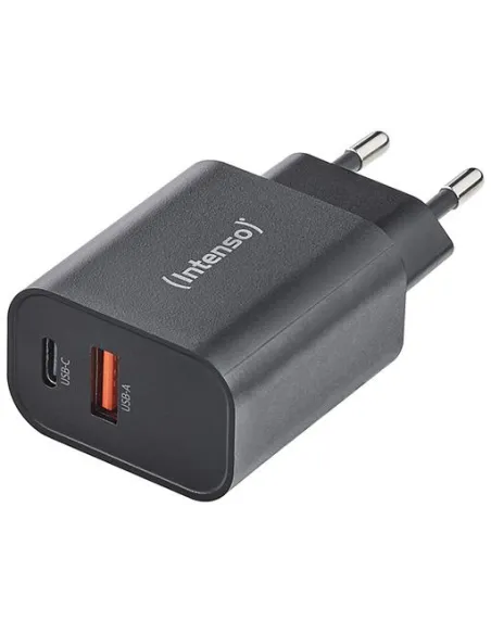 Intenso 7803010 Cargador de Pared W30AC USB-A/C Negro