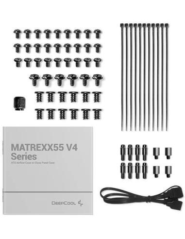 DeepCool MATREXX 55 MESH V4 C Cristal Templado USB 3.2 Negra