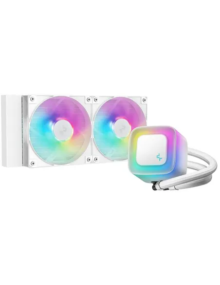 DeepCool LE240 V2 Blanco Kit de Refrigeración Líquida RGB 240mm 2 Ventiladores LED