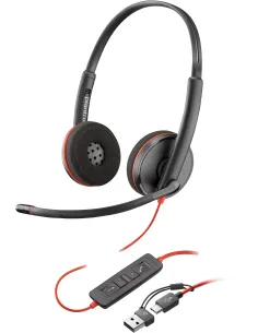 HP Poly Blackwire 3220 Auriculares con Micrófono USB-1405502