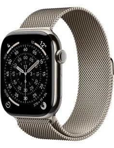Apple Watch Series 11 GPS + Cellular 46 mm MFD04QL/A Caja Titanio Natural con correa Milanese Loop (Talla M/L)-AATWAB0657