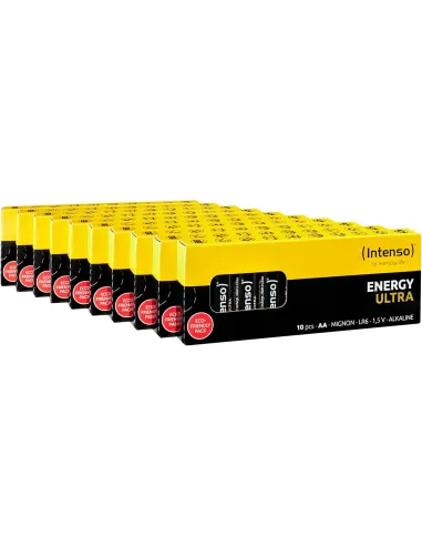Pilas Alcalinas (Pack 100 Unidades) Intenso Energy Ultra AA