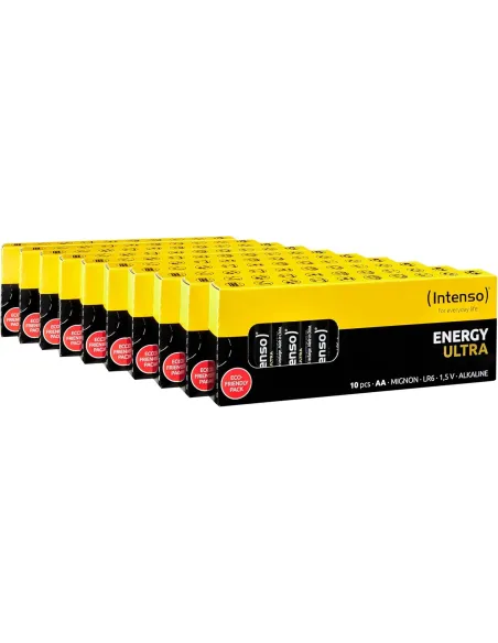 Pilas Alcalinas (Pack 100 Unidades) Intenso Energy Ultra AA