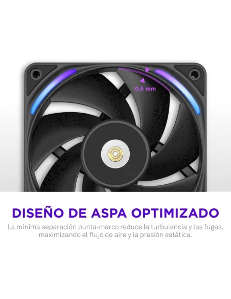 Ventilador Suplementario NZXT F360X RGB Negro