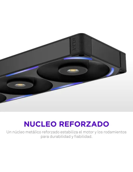 Ventilador Suplementario NZXT F360X RGB Negro
