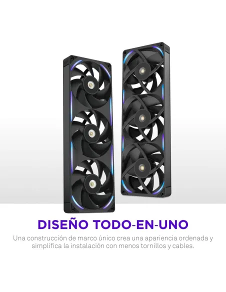 Ventilador Suplementario NZXT F360X RGB Negro