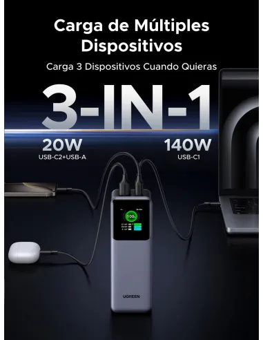 Batería externa UGREEN Nexode Power Bank 25000mAh 200W