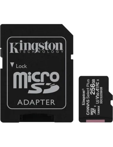 Kingston Canvas Select Plus microSDXC 256GB (SDCS2) con Adaptador SD