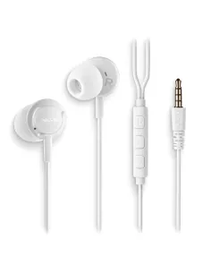 NGS Cross Drift White Auriculares Intrauditivos 3.5 mm con Micrófono y Control 1.2 m-MULT64425