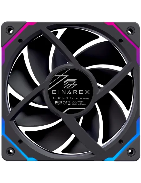 Einarex EX12C PWM A-RGB Black | ventilador 120 mm PWM A-RGB
