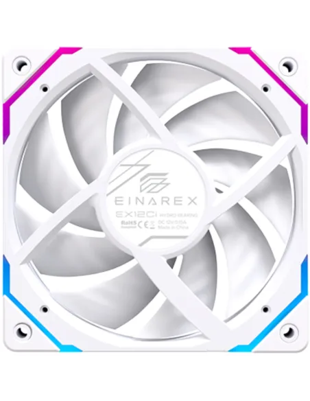 Ventilador aRGB 120mm Invertido Einarex EX12CI Blanco