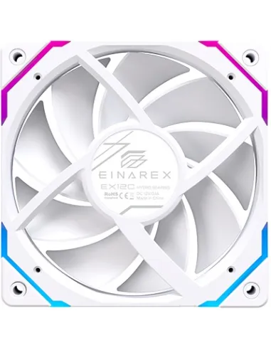 Ventilador aRGB 120mm Einarex EX12C Blanco