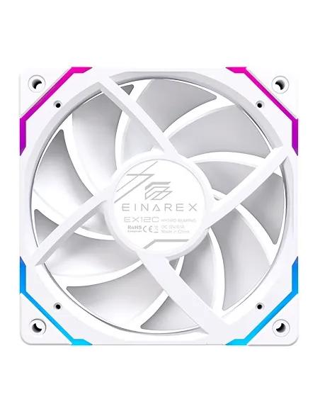 Ventilador aRGB 120mm Einarex EX12C Blanco