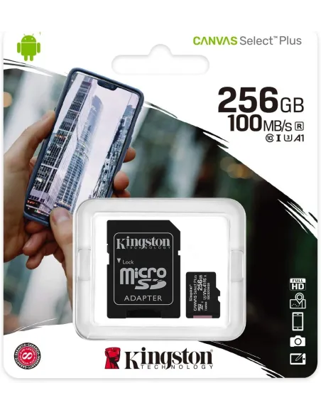 Tarjeta microSD Kingston Canvas Select Plus 256GB