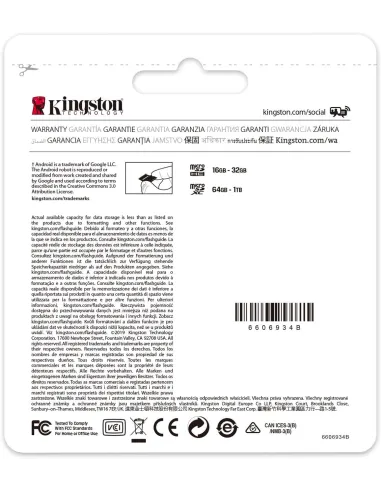 Tarjeta microSD Kingston Canvas Select Plus 256GB