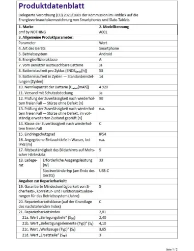 Smartphone Nothing CMF Phone 2 Pro 8GB/128GB White