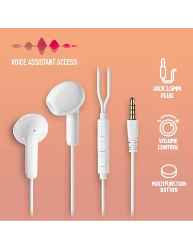 NGS CROSS FLIP WHITE – Auriculares in-ear jack 3,5 mm