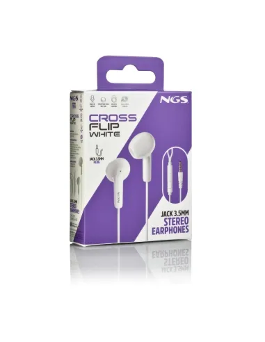 NGS CROSS FLIP WHITE – Auriculares in-ear jack 3,5 mm
