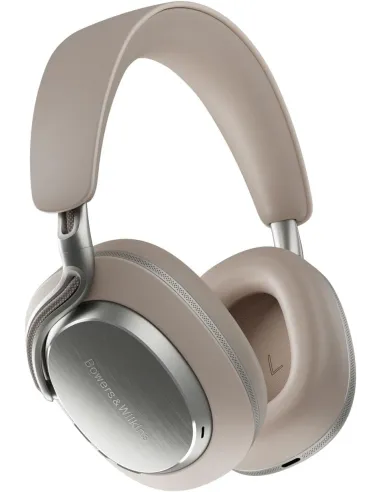Bowers & Wilkins Px8 S2 Warm Stone Auriculares Circumaurales Inalámbricos con Cancelación de Ruido, Bluetooth, y Carga Rápida