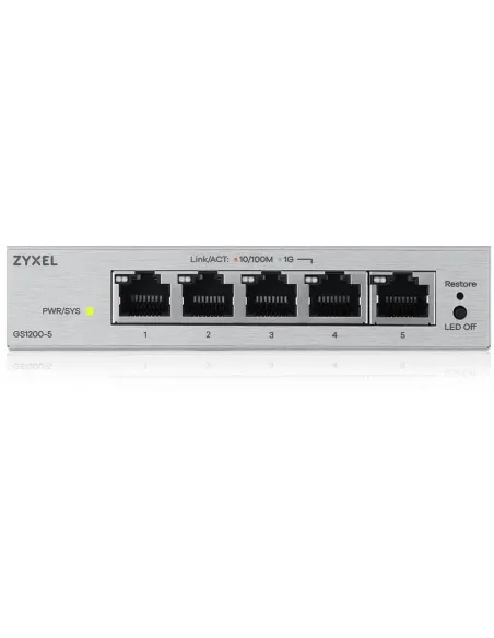 Switch 5x Puertos GbE Gestionado Zyxel GS1200-5V3