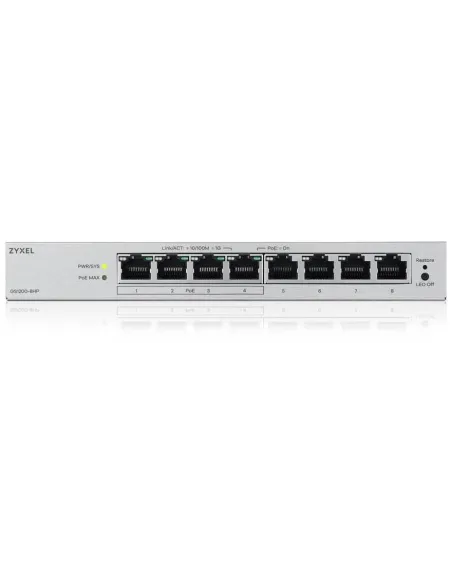 Zyxel GS1200-8HPv3 switch PoE+ 8 puertos