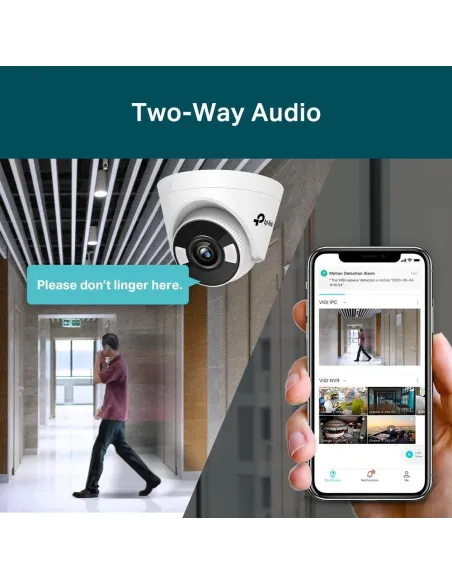 TP-Link VIGI C450 Cámara de Videovigilancia de Interior Tipo Turret 4mm 5MP Blanca